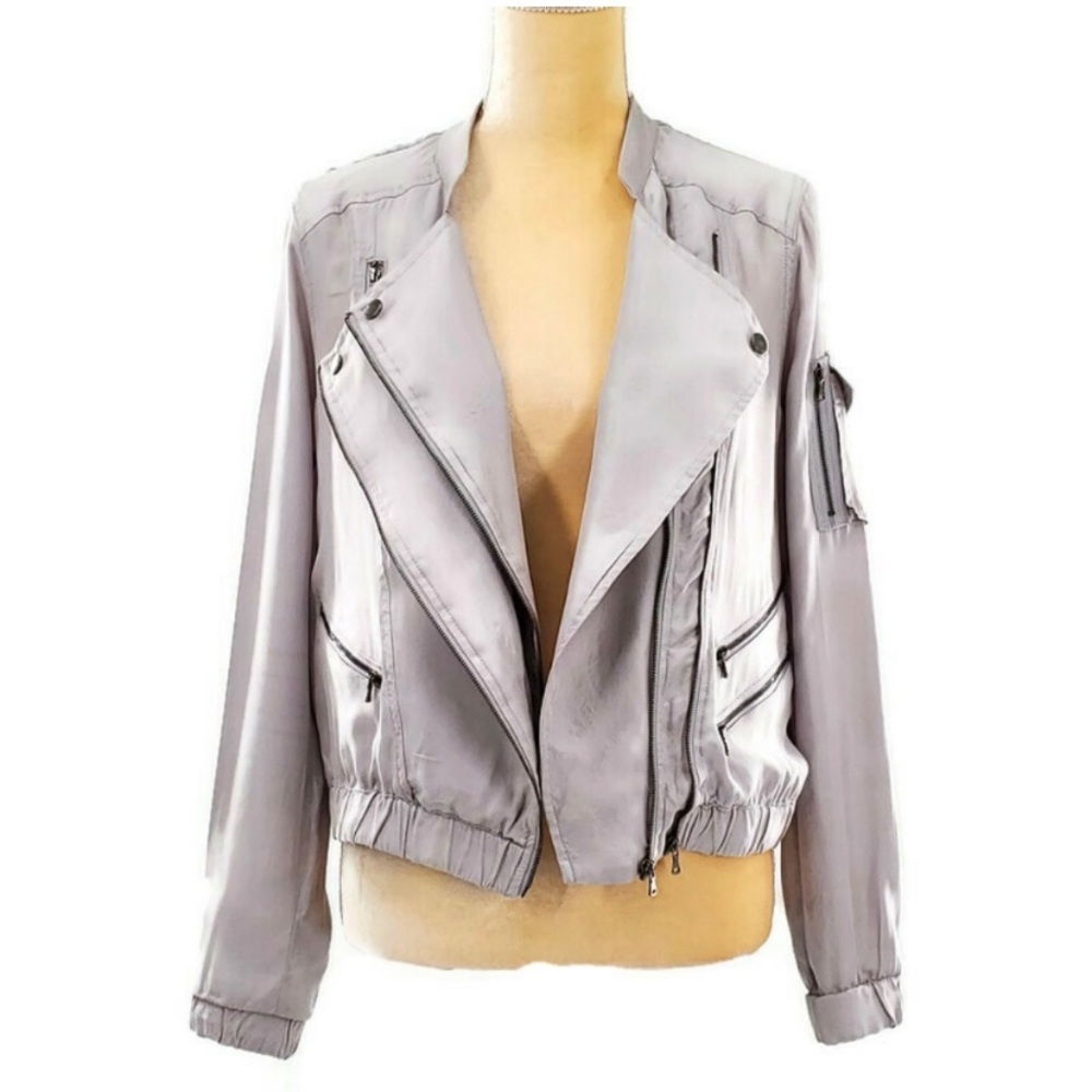 BlankNYC Gray Moto Jacket